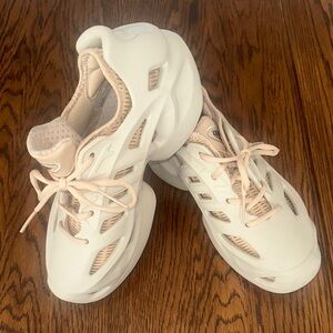 adidas Cream Athletic Shoes with Superior Comfort and Durability